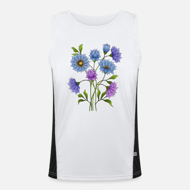 Fleur Débardeur respirant contrasté Homme 
