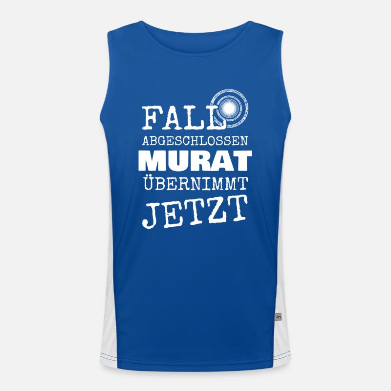 First name Murat Men's Functional Contrast Tank Top 