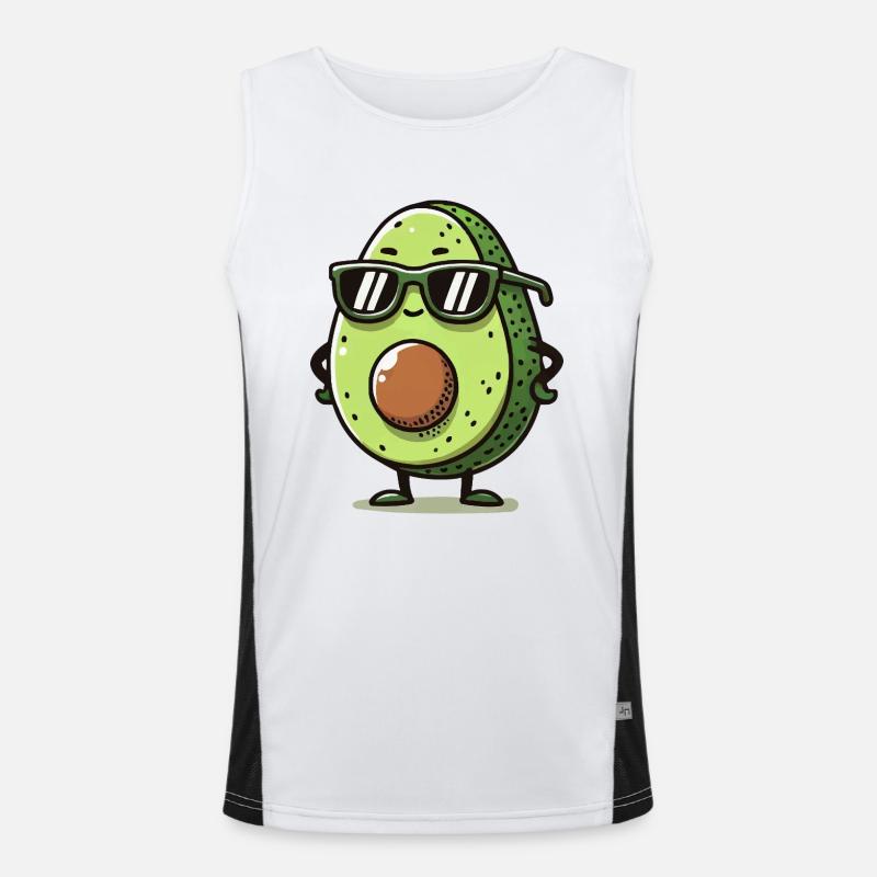 avocado comic Funktionelles Kontrast-Tank Top für Männer 
