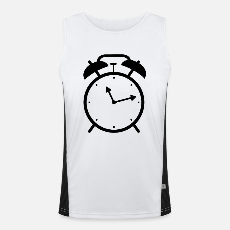 Alarm clock Men's Functional Contrast Tank Top 