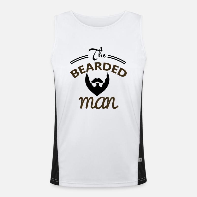 The Bearded Man Funktionelles Kontrast-Tank Top für Männer 