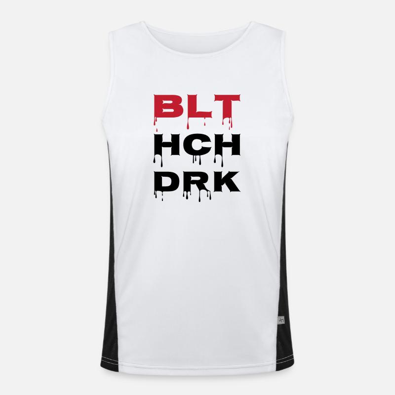 Bluthochdruck BLT HCH DRCK Warnung Funktionelles Kontrast-Tank Top für Männer 