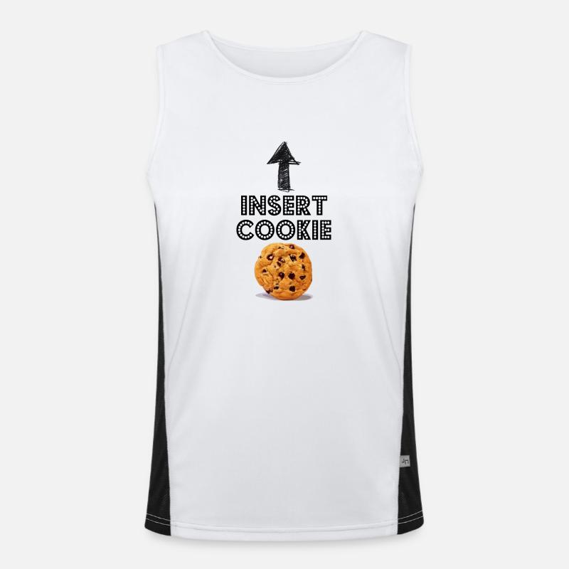 Insert cookie biscuit shirt Men's Functional Contrast Tank Top 