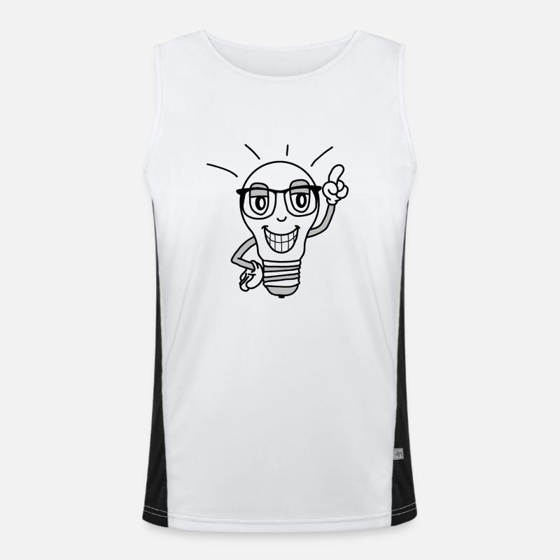 light bulb Men's Functional Contrast Tank Top 