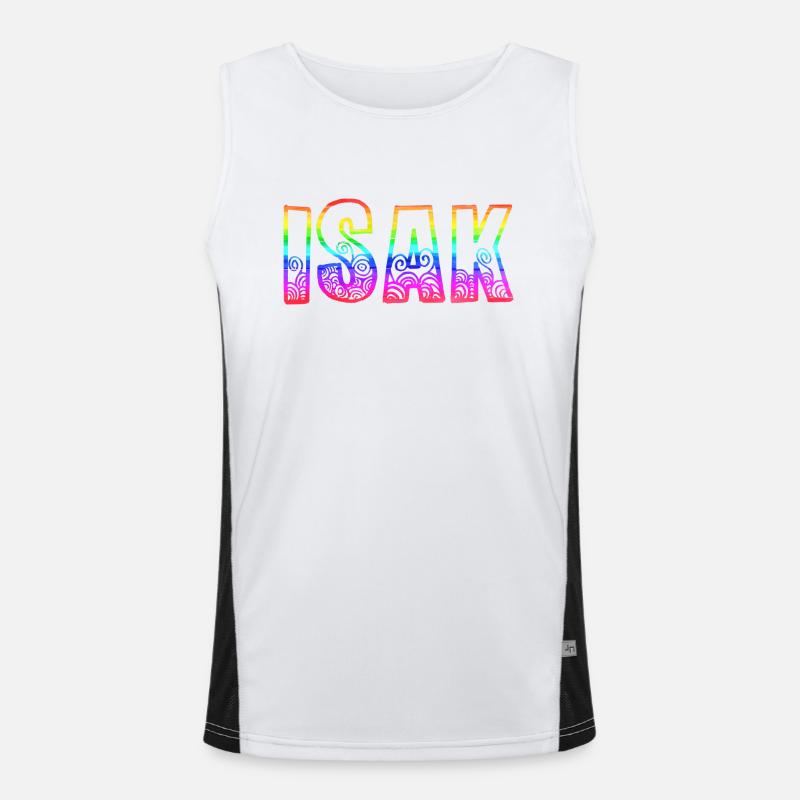 isak rs regenbogen Funktionelles Kontrast-Tank Top für Männer 
