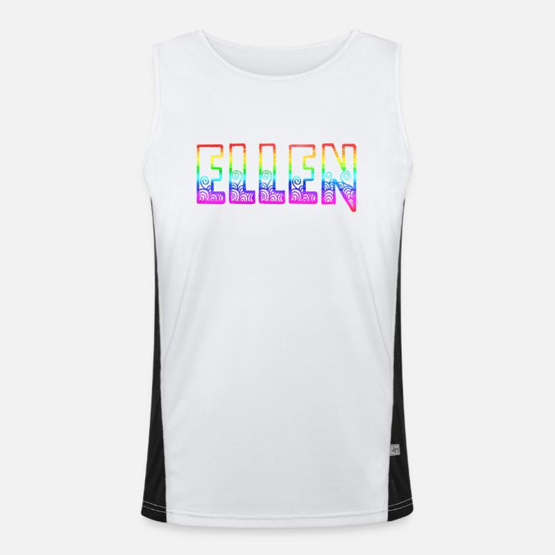 ellen rs arc-en-ciel Débardeur respirant contrasté Homme 