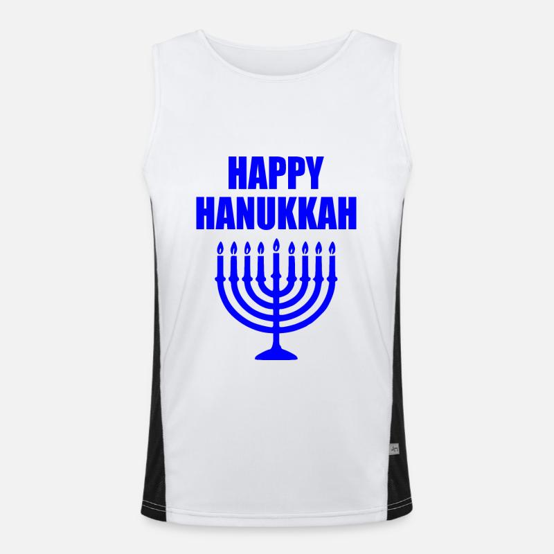 HAPPY HANUKKAH Débardeur respirant contrasté Homme 