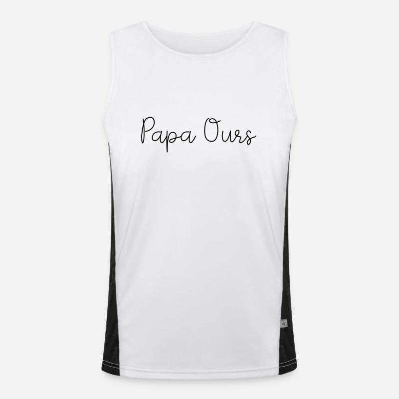 Papa ours Débardeur respirant contrasté Homme 
