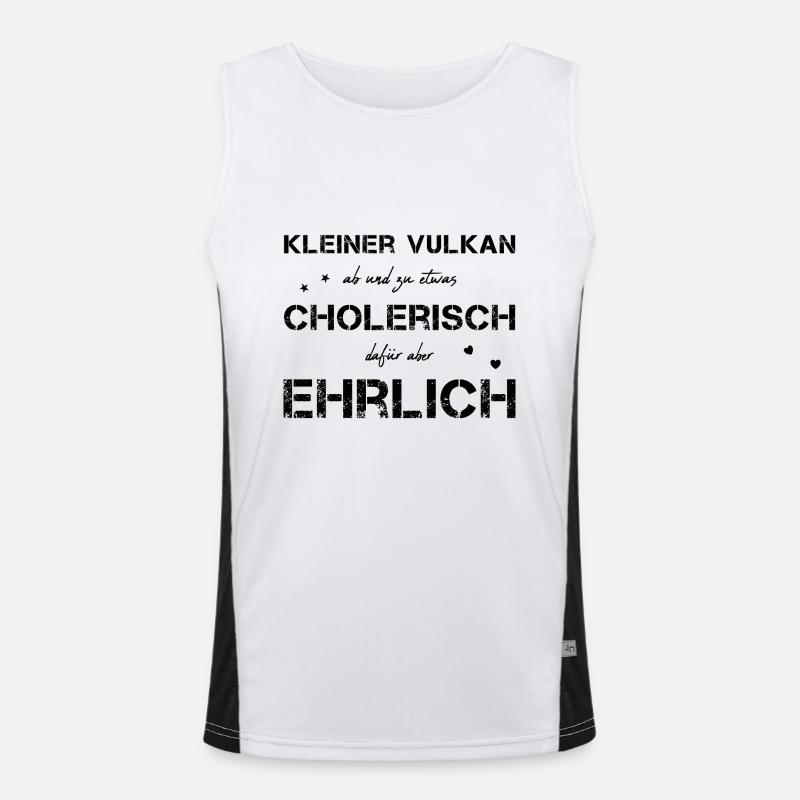 cholerisch ehrlich Choleriker Funktionelles Kontrast-Tank Top für Männer 