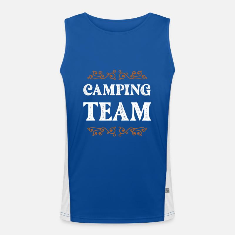 Camping Crew Funktionelles Kontrast-Tank Top für Männer 