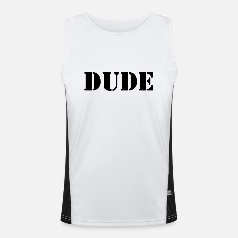 Dude Funktionelles Kontrast-Tank Top für Männer 