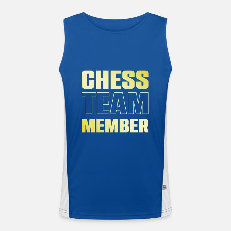 Chess Team Funktionelles Kontrast-Tank Top für Männer 