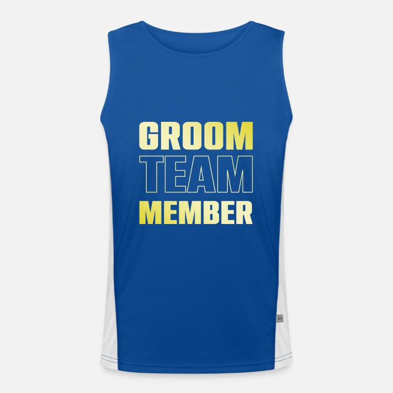 Équipe de mariés Débardeur respirant contrasté Homme 