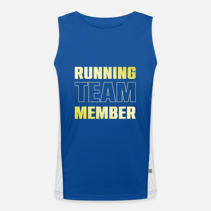 Running Team Men's Functional Contrast Tank Top 