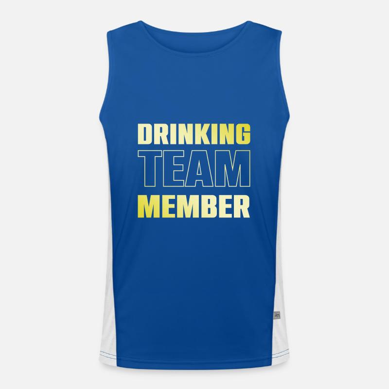 Drinking Team Men's Functional Contrast Tank Top 