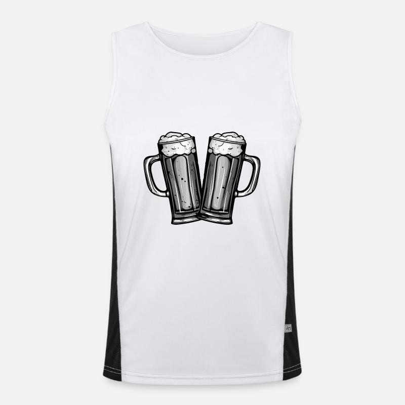 Beer Party Team Men's Functional Contrast Tank Top 