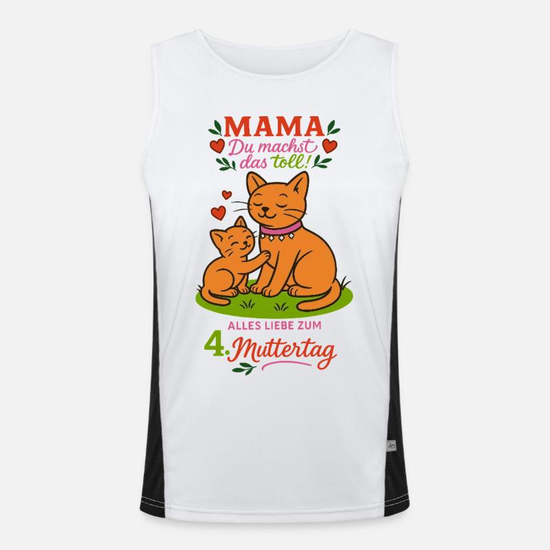 Mama , du machst das toll!" -  4. Muttertag Funktionelles Kontrast-Tank Top für Männer 