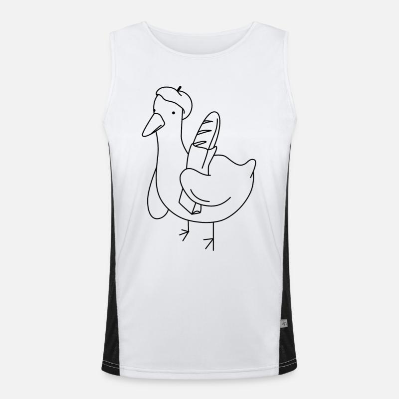 Baguette Duck Men's Functional Contrast Tank Top 