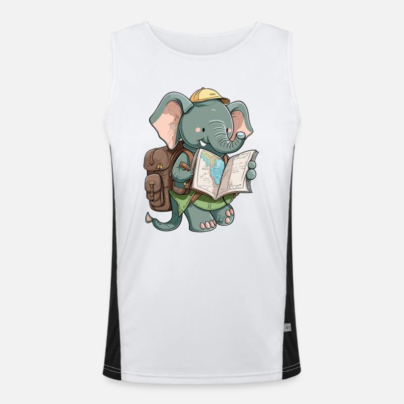 Elephant Explorer Men's Functional Contrast Tank Top 