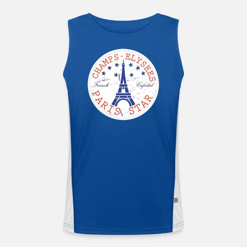 Paris Star Iconic Champs-Elysées Elegancee Men's Functional Contrast Tank Top 