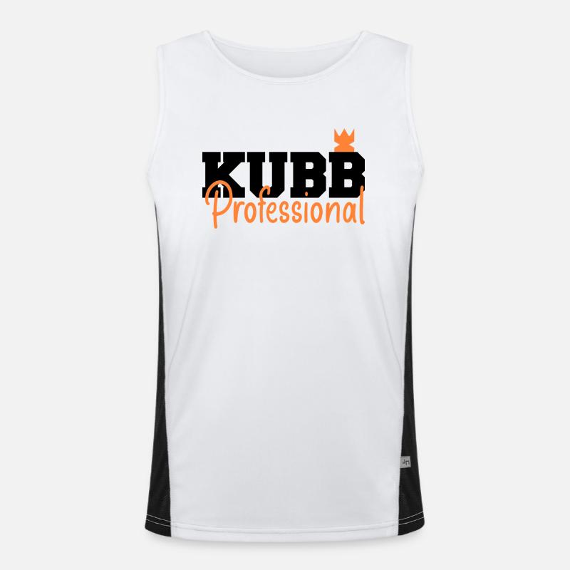 Beach game - city chess games Men's Functional Contrast Tank Top 
