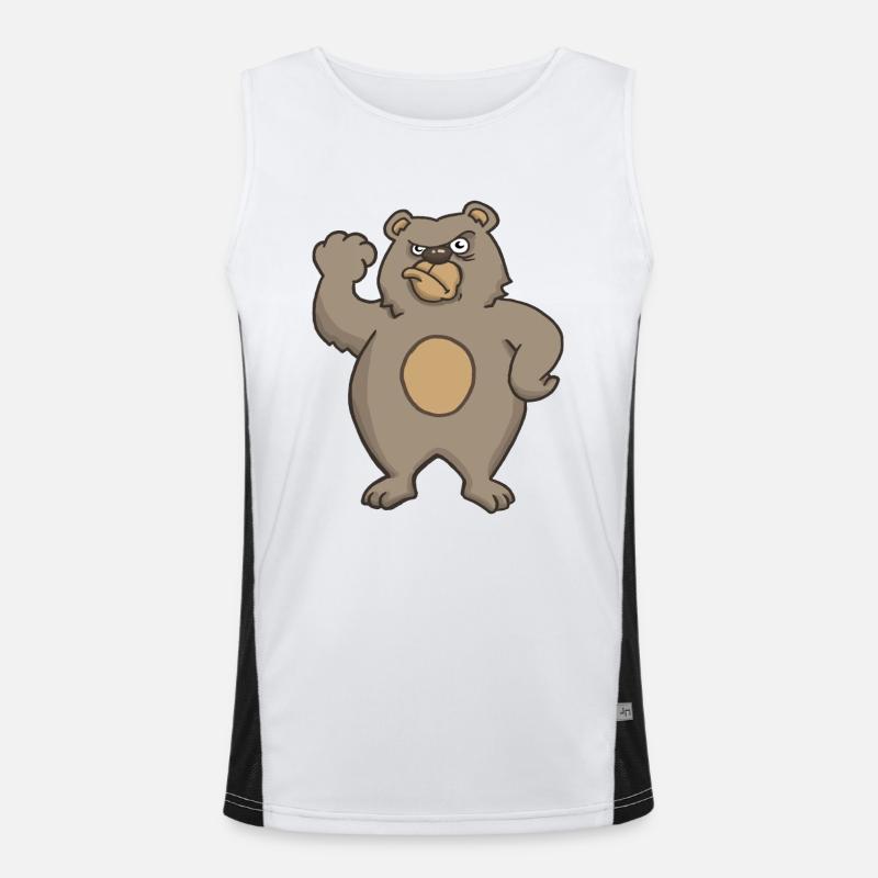 grumpybear Funktionelles Kontrast-Tank Top für Männer 