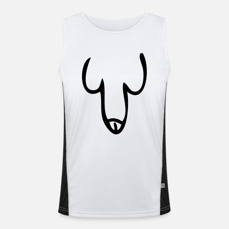Penis Funktionelles Kontrast-Tank Top für Männer 