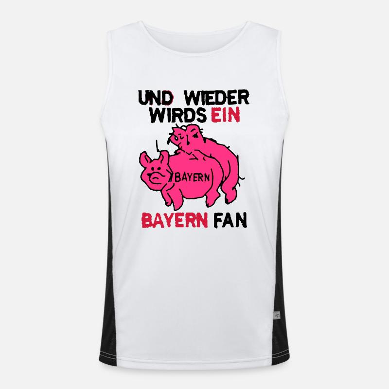 And Again Get going a Bayern fan Men's Functional Contrast Tank Top 