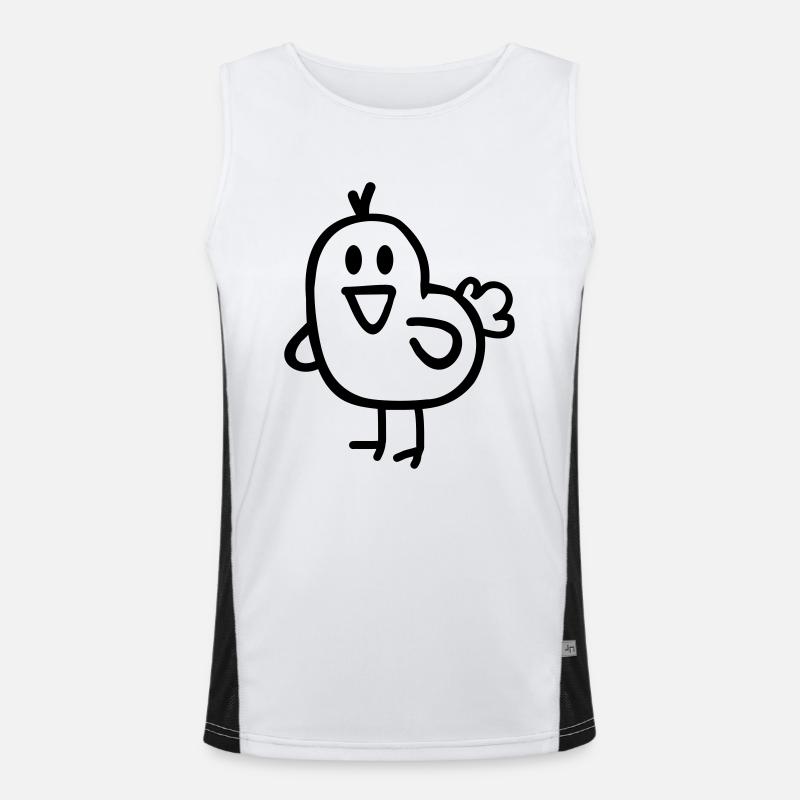 Vogel Funktionelles Kontrast-Tank Top für Männer 