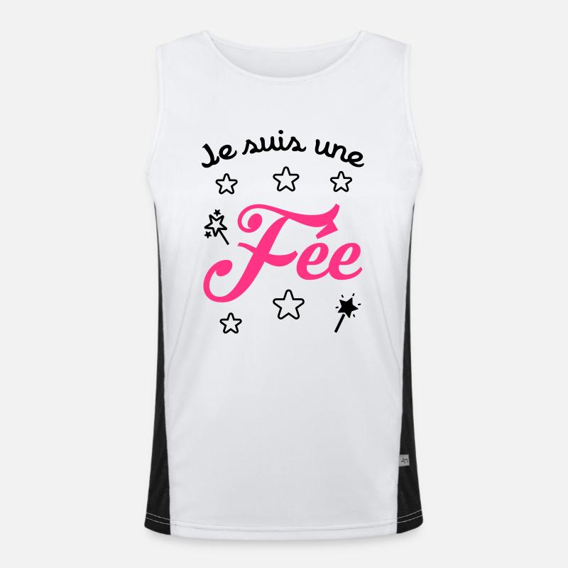 Fée / Fille / Princesse / Reine / Naissance / Bébé Men's Functional Contrast Tank Top 