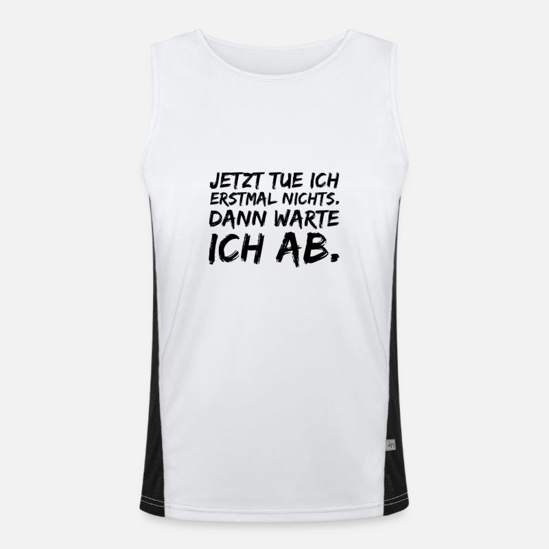 Faultier Funktionelles Kontrast-Tank Top für Männer 