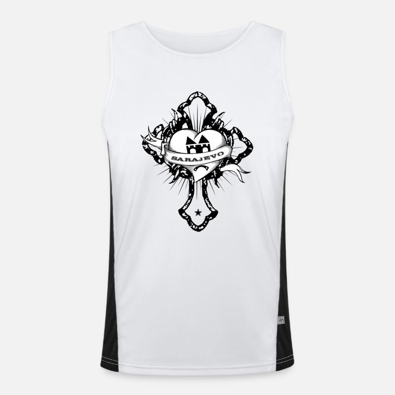 Sarajevo Funktionelles Kontrast-Tank Top für Männer 