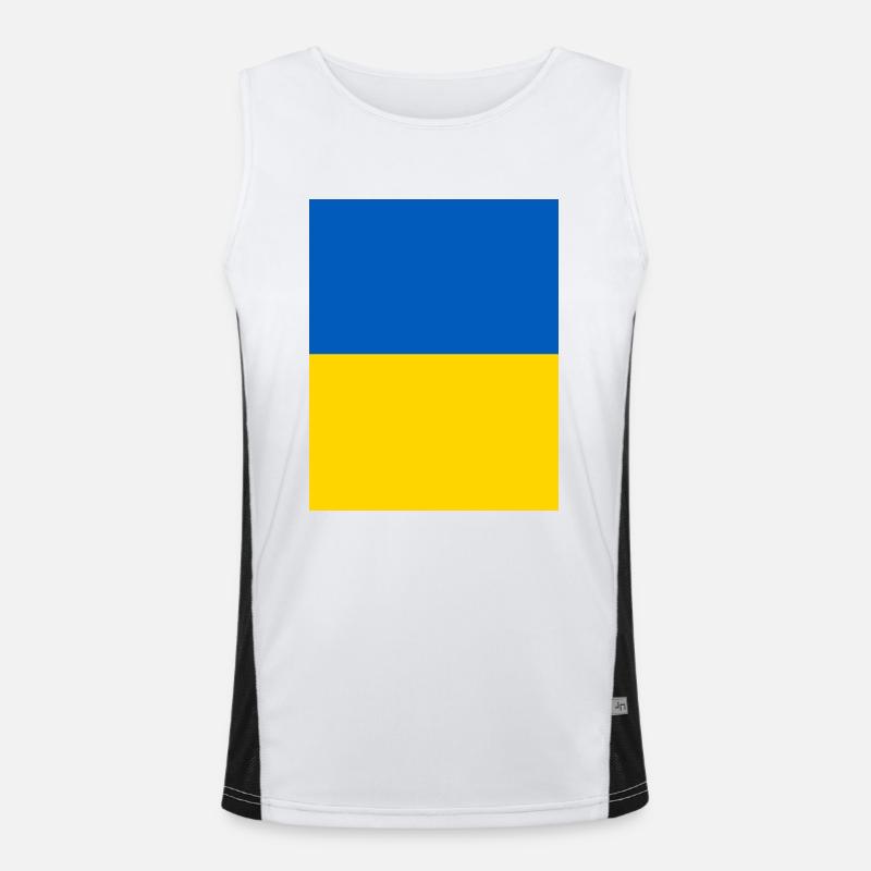 Ucraina Canotta sportiva da uomo in contrasto cromatico 