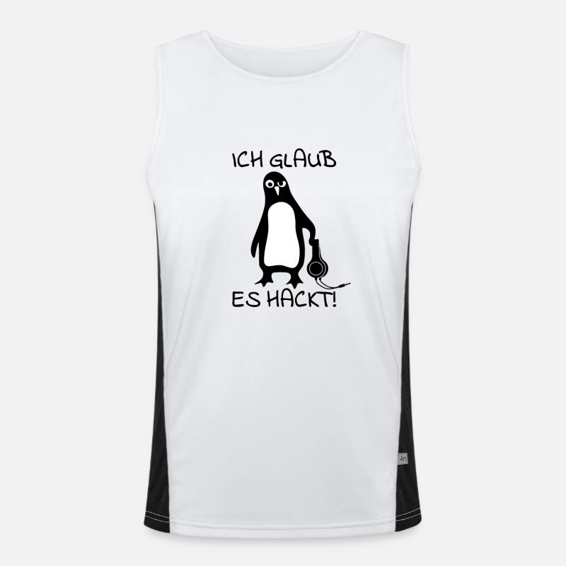 Pinguin Sudo Funktionelles Kontrast-Tank Top für Männer 