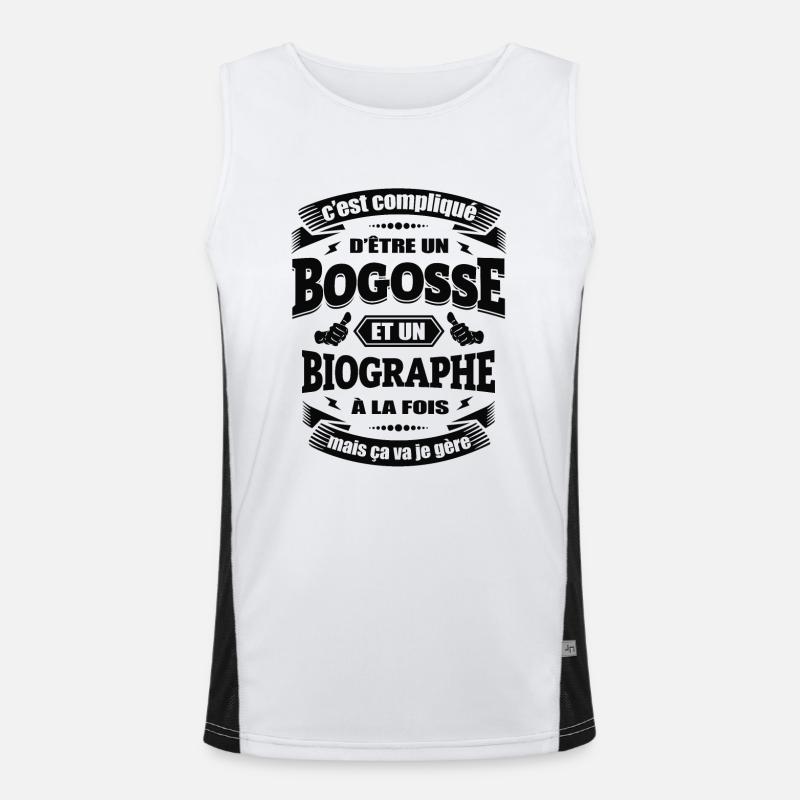 BOGOSSE ET BIOGRAPHE Débardeur respirant contrasté Homme 