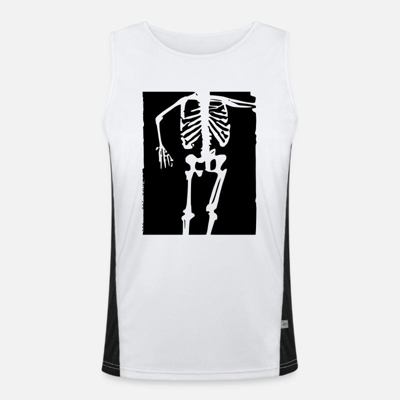 Skeleton Men's Functional Contrast Tank Top 