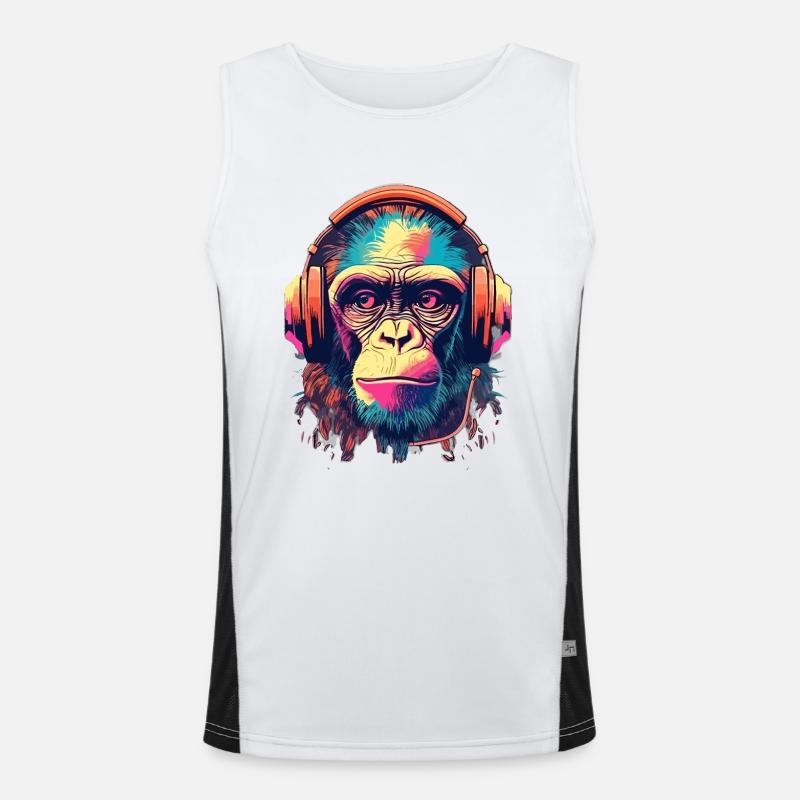 Monkey Beats Men's Functional Contrast Tank Top 