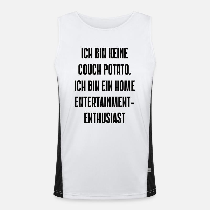 Spruch 5 Funktionelles Kontrast-Tank Top für Männer 