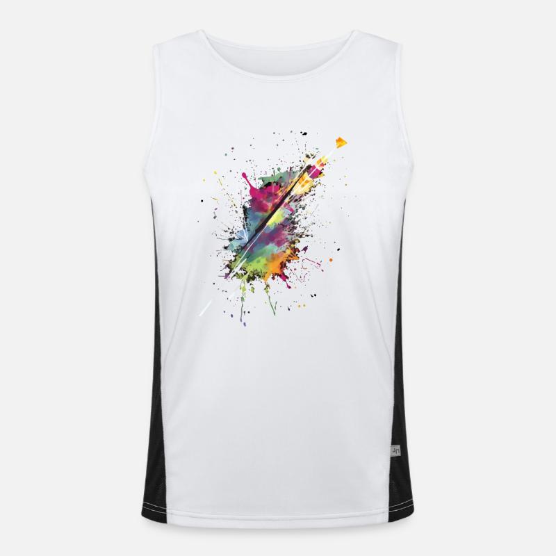 Multicolored task Men's Functional Contrast Tank Top 