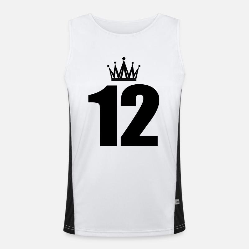 12 Men's Functional Contrast Tank Top 