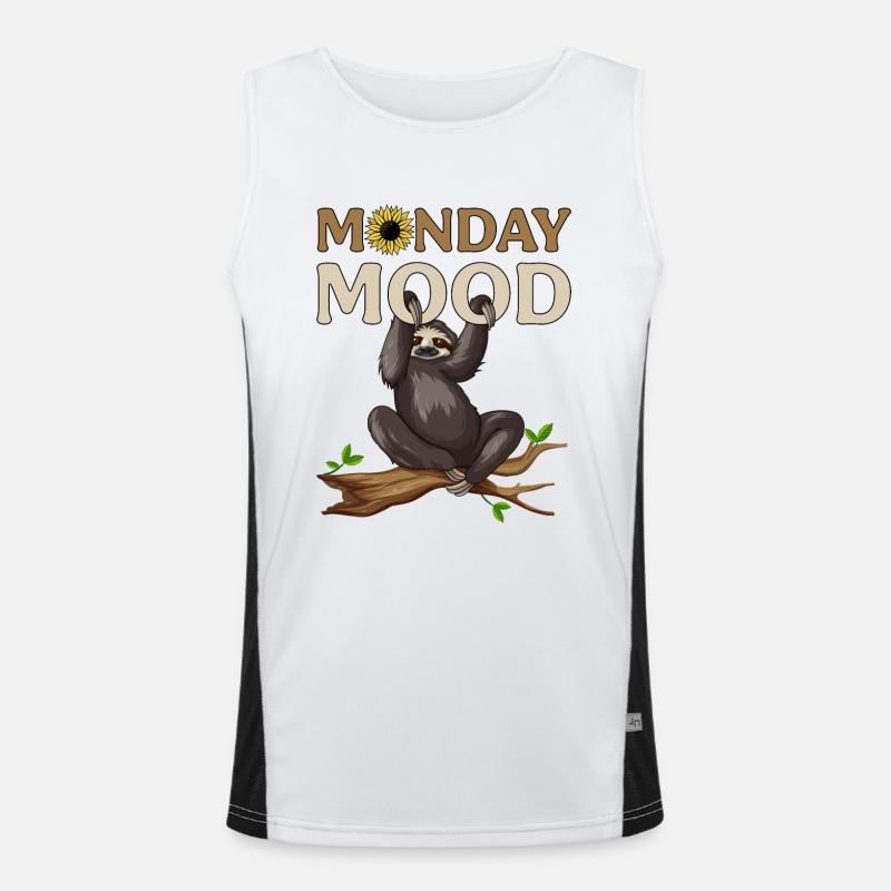 Monday Mood Funktionelles Kontrast-Tank Top für Männer 