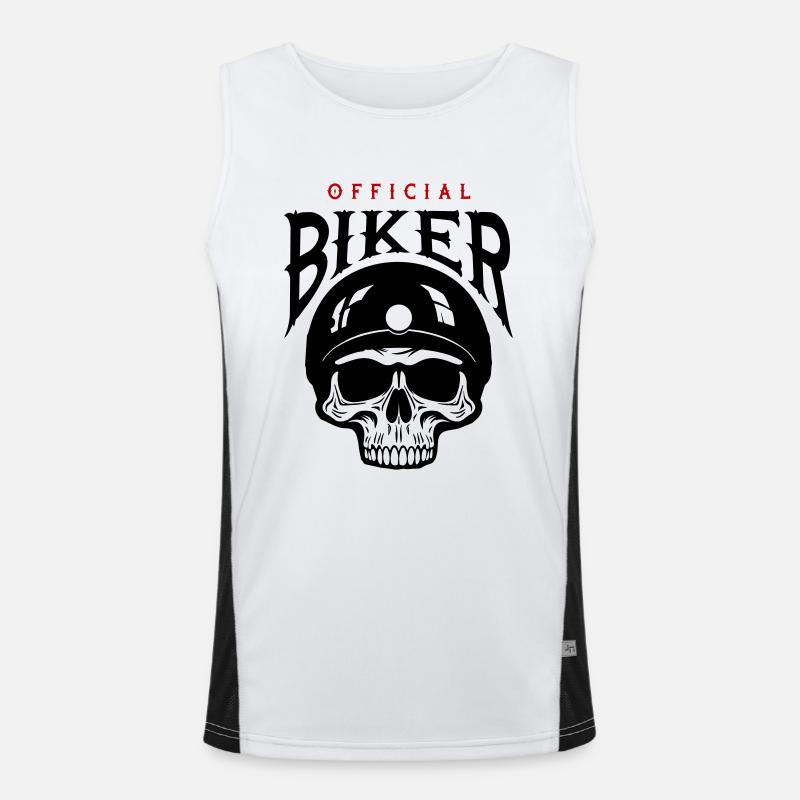 Skeleton Biker Débardeur respirant contrasté Homme 