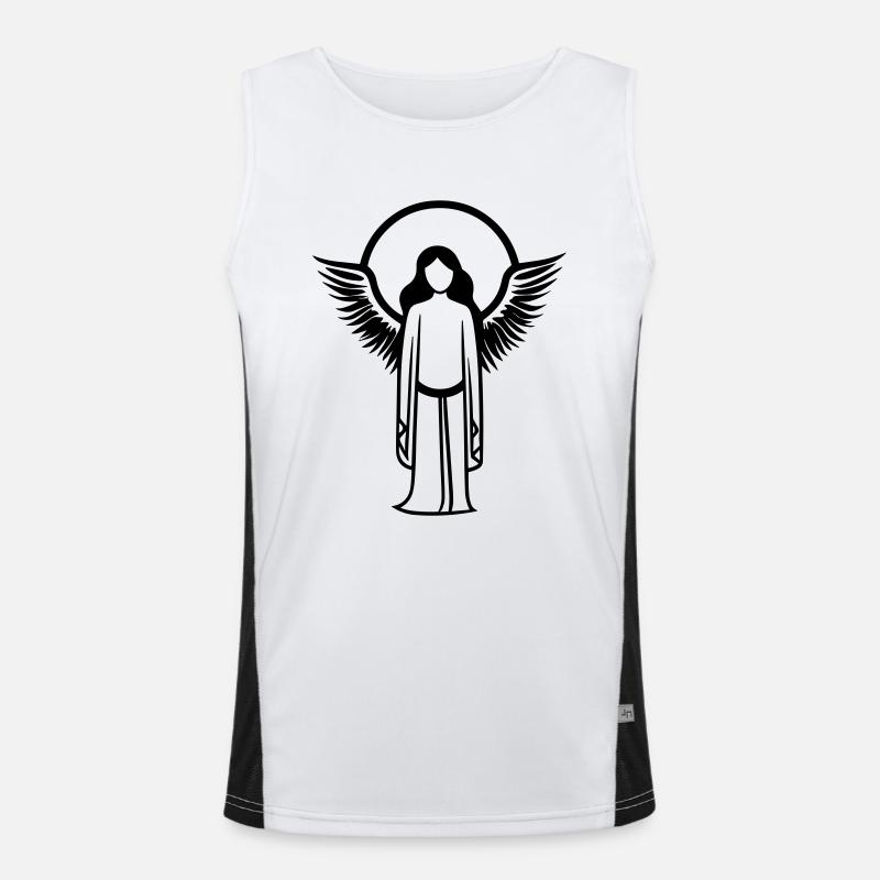 Engel Funktionelles Kontrast-Tank Top für Männer 