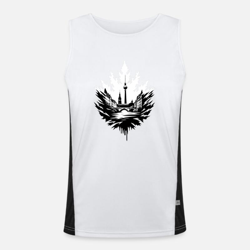 Your city Berlin Men's Functional Contrast Tank Top 