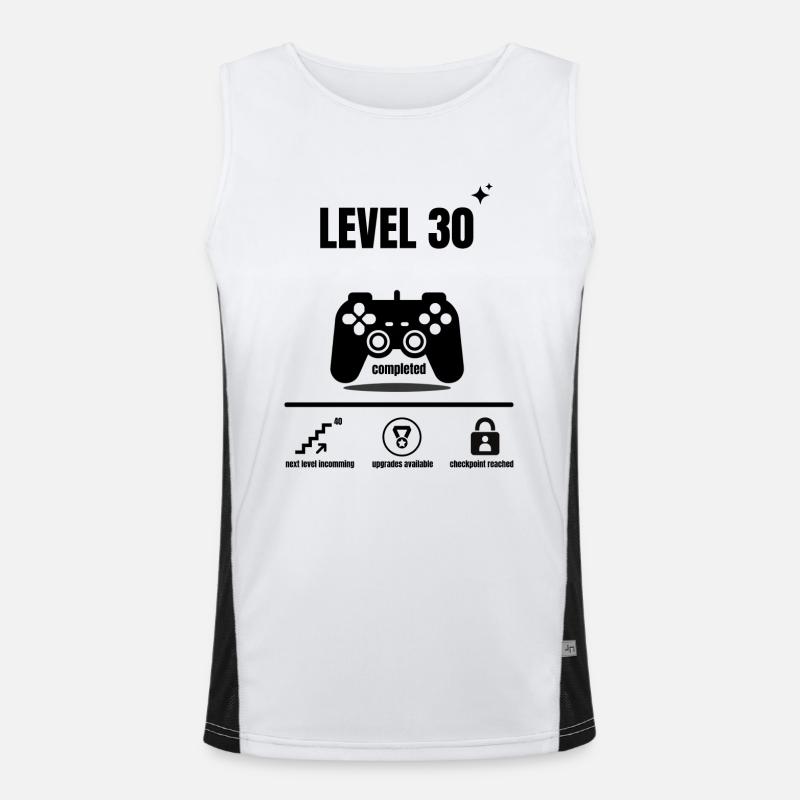 LEVEL 30 completed Funktionelles Kontrast-Tank Top für Männer 