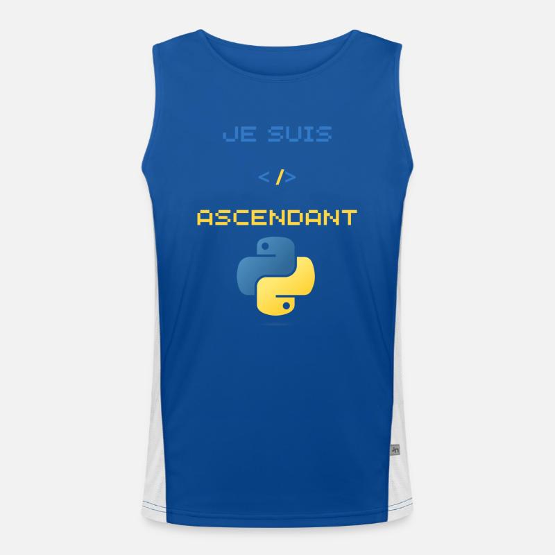 Geschenk für Python-Entwickler Funktionelles Kontrast-Tank Top für Männer 