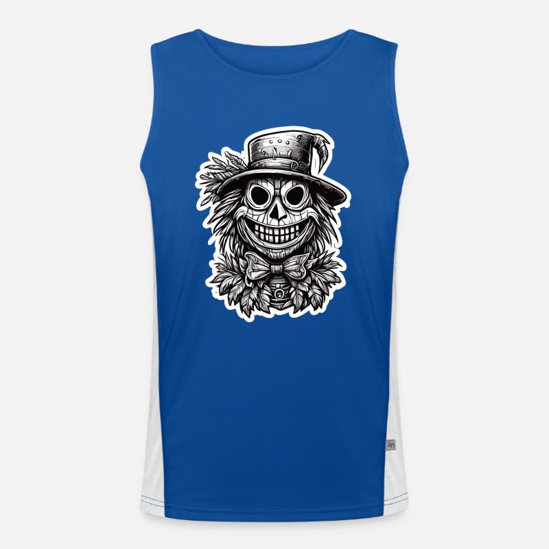 Vogelscheuche / Erntehelfer / Maisfeld / Feld Funktionelles Kontrast-Tank Top für Männer 