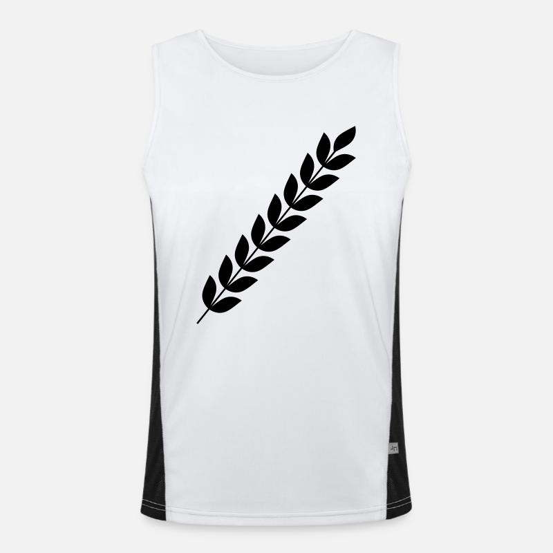 weizen Funktionelles Kontrast-Tank Top für Männer 