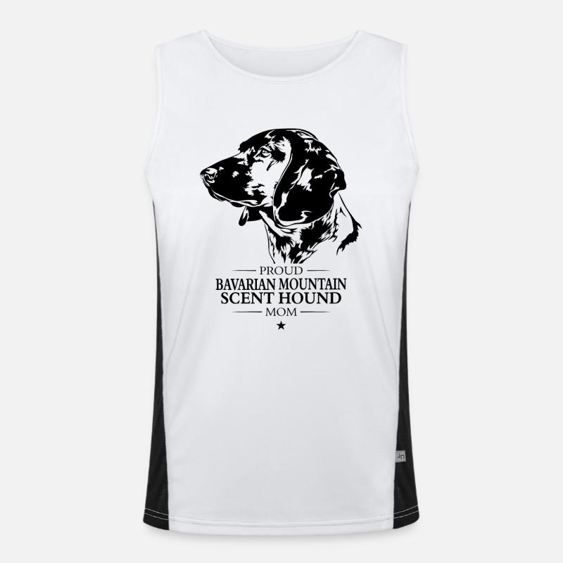 Bavarian Mountain Scent Hound Mom Hunde Wilsigns Funktionelles Kontrast-Tank Top für Männer 
