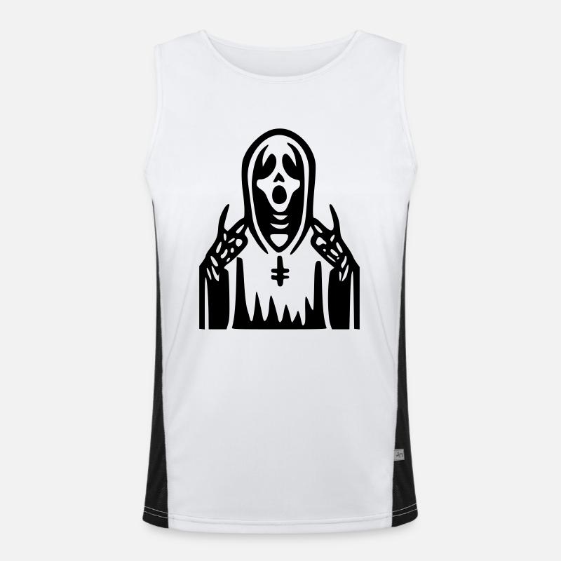 Schrei-Priester Funktionelles Kontrast-Tank Top für Männer 